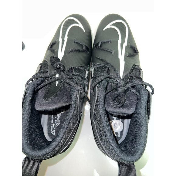 NEW! Nike Alpha Menace Pro 3 Mid Football Cleats Black Iron Grey Men\'s Size 13 main image 7